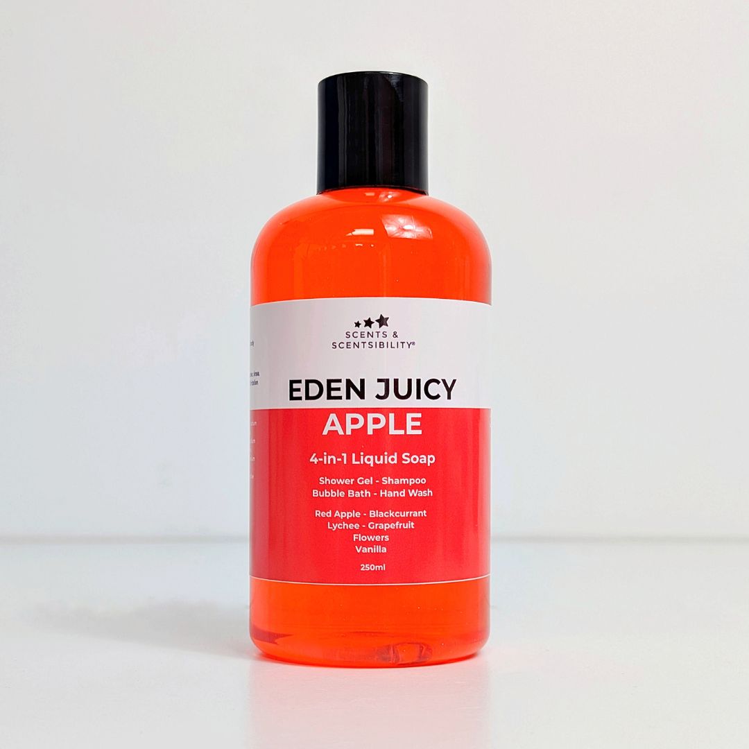 Eden Juicy Apple Liquid Soap | Bubble Bath | Shampoo | Shower Gel | Hand Wash
