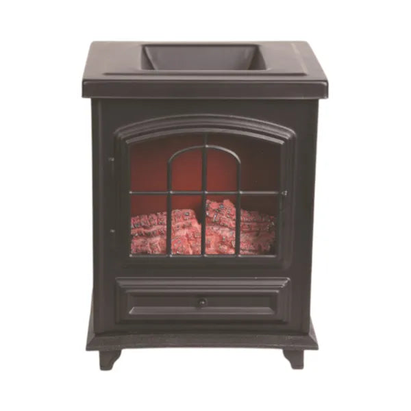 Electric Log Burner Wax Melter – Black (16cm)