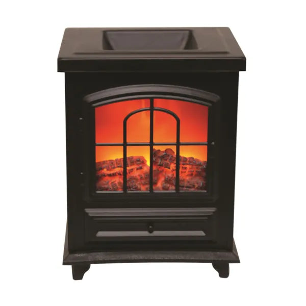 Electric Log Burner Wax Melter – Black (16cm)