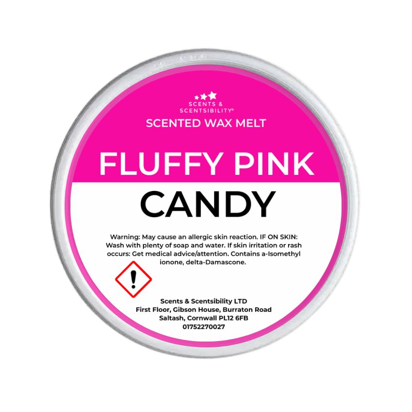 Fluffy Pink Candy Segment Pot Wax Melts