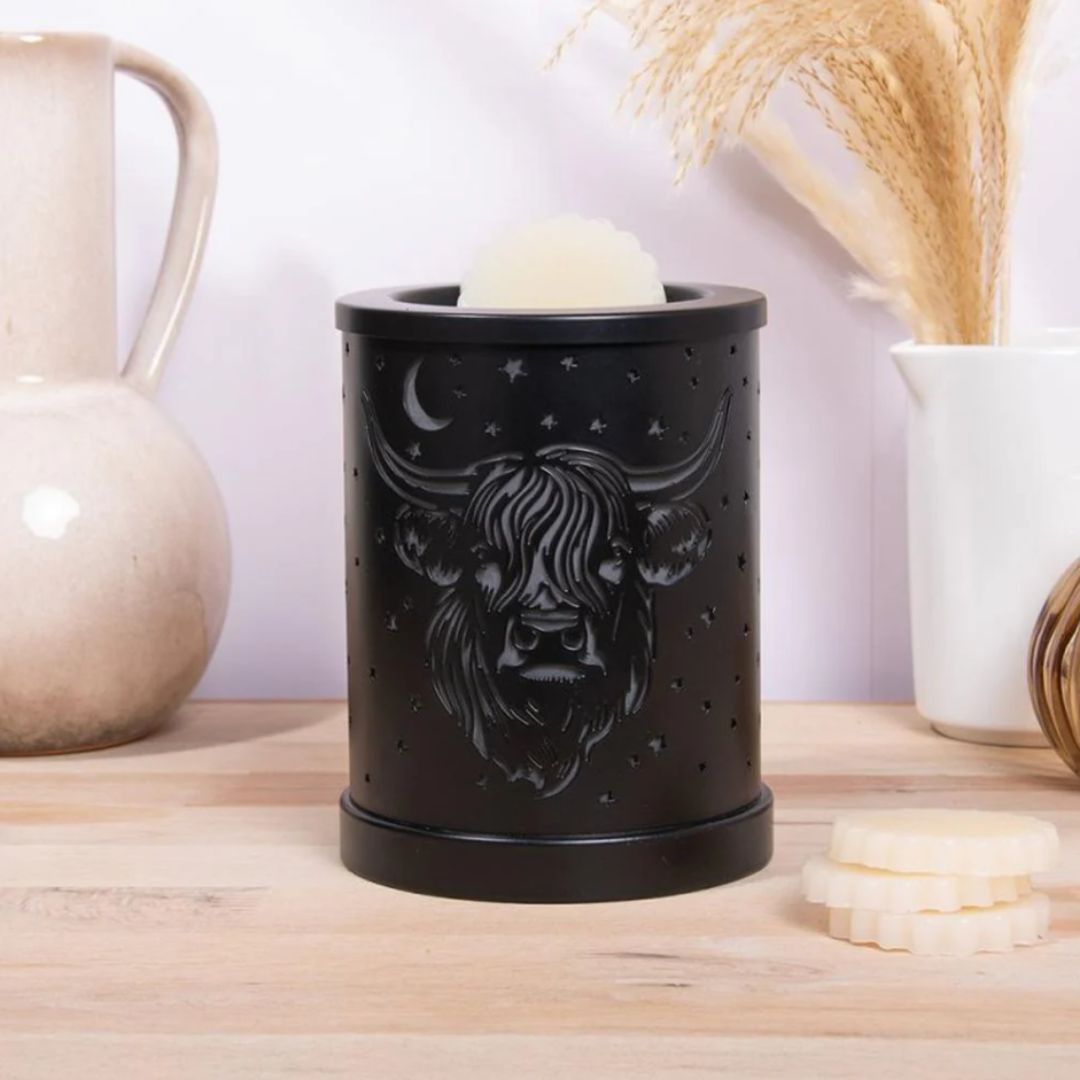 Highland Cow Aroma Lamp Wax Melt Warmer off