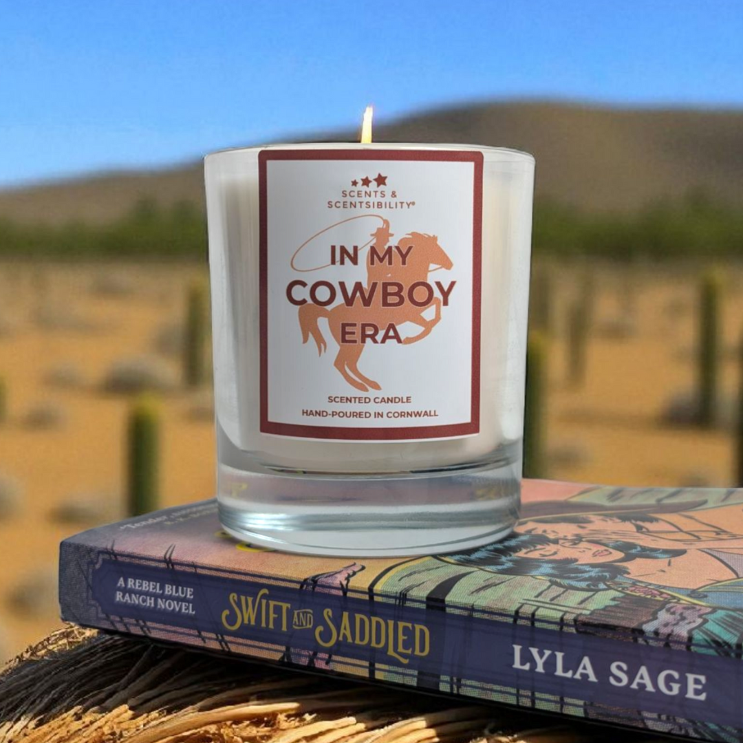 In My Cowboy Era Book-Inspired Candle