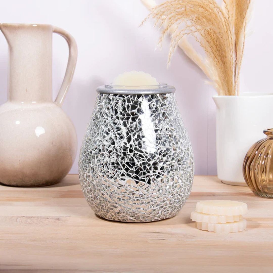Mosaic Aroma Lamp Colour-Changing Electric Wax Melt Warmer Off
