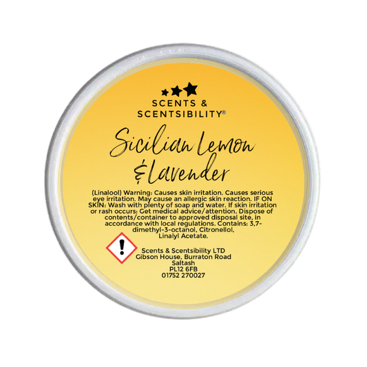 Sicilian Lemon & Lavender Blended 2oz Wax Melt Scent Shot