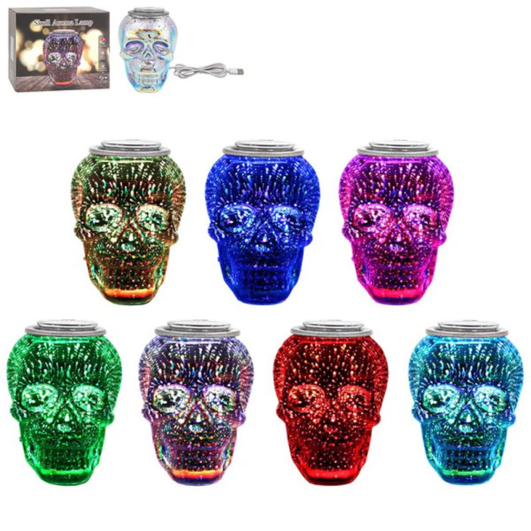Skull Aroma Lamp Colour-Changing Electric Wax Melt Warmer