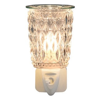 Wax Melt Burner Plug In - Clear Cut Glass