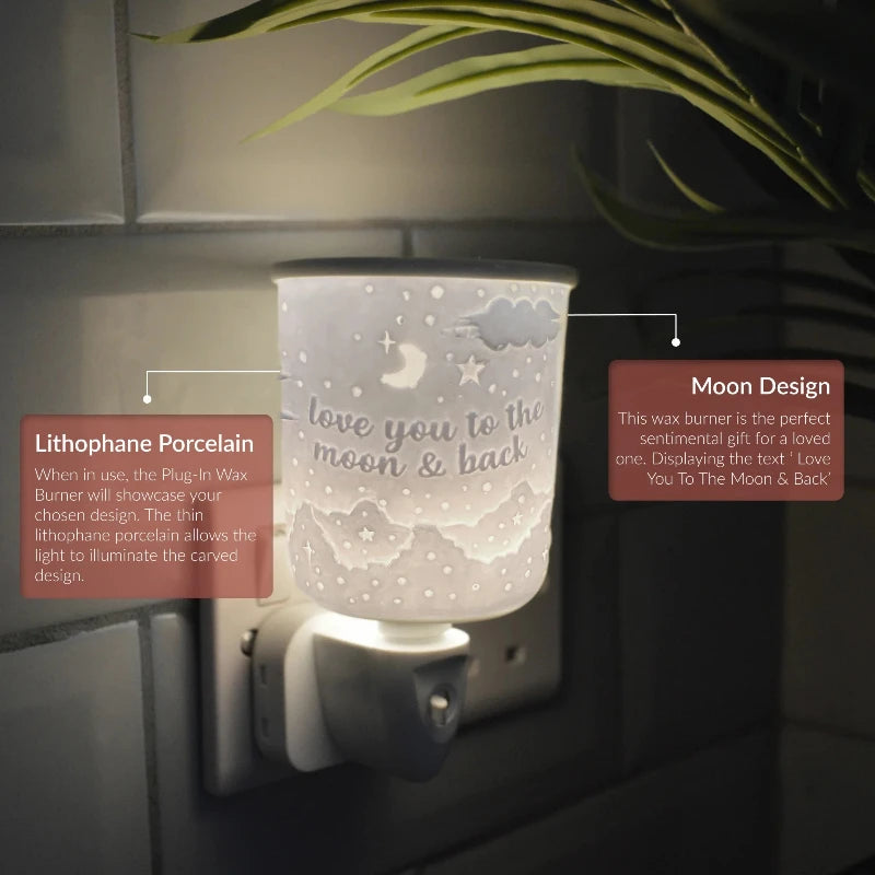 Wax Melt Burner Plug In - Love You To The Moon & Back
