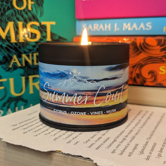 Summer Court ACOTAR Licensed Bookish Candle