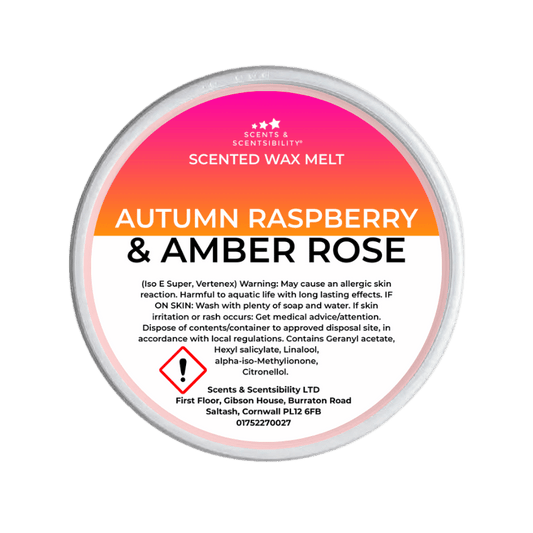 Autumn Raspberry & Amber Rose Segment Pot Wax Melts