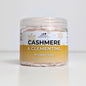 Jar of 'Cashmere & Clementine' whipped soap with a white background
