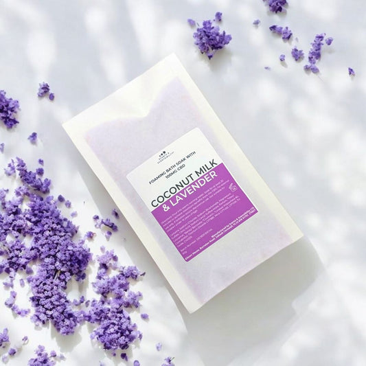 Coconut Milk & Lavender CBD Foaming Bath Soak 100mg