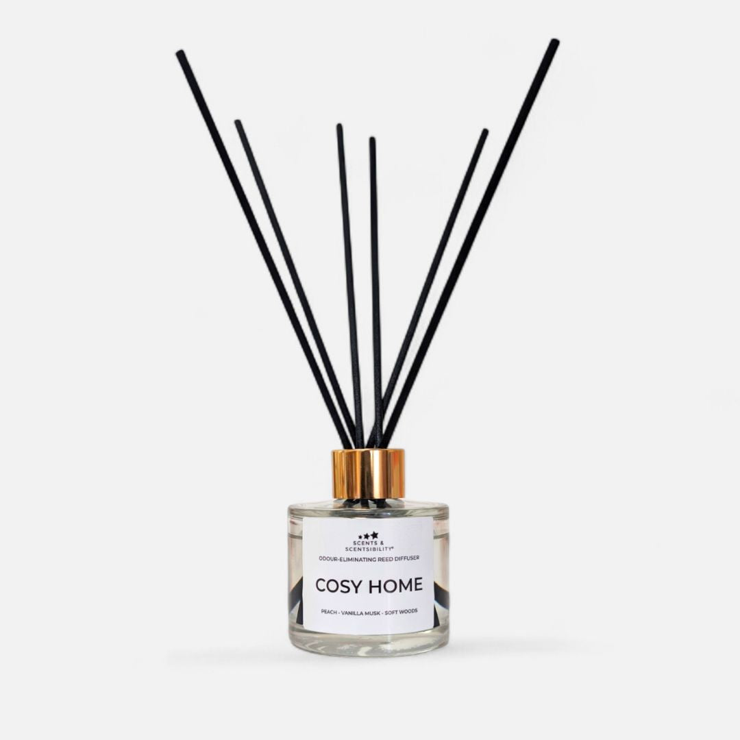 Cosy Home Odour Eliminating Reed Diffuser – Long Lasting Home Fragrance