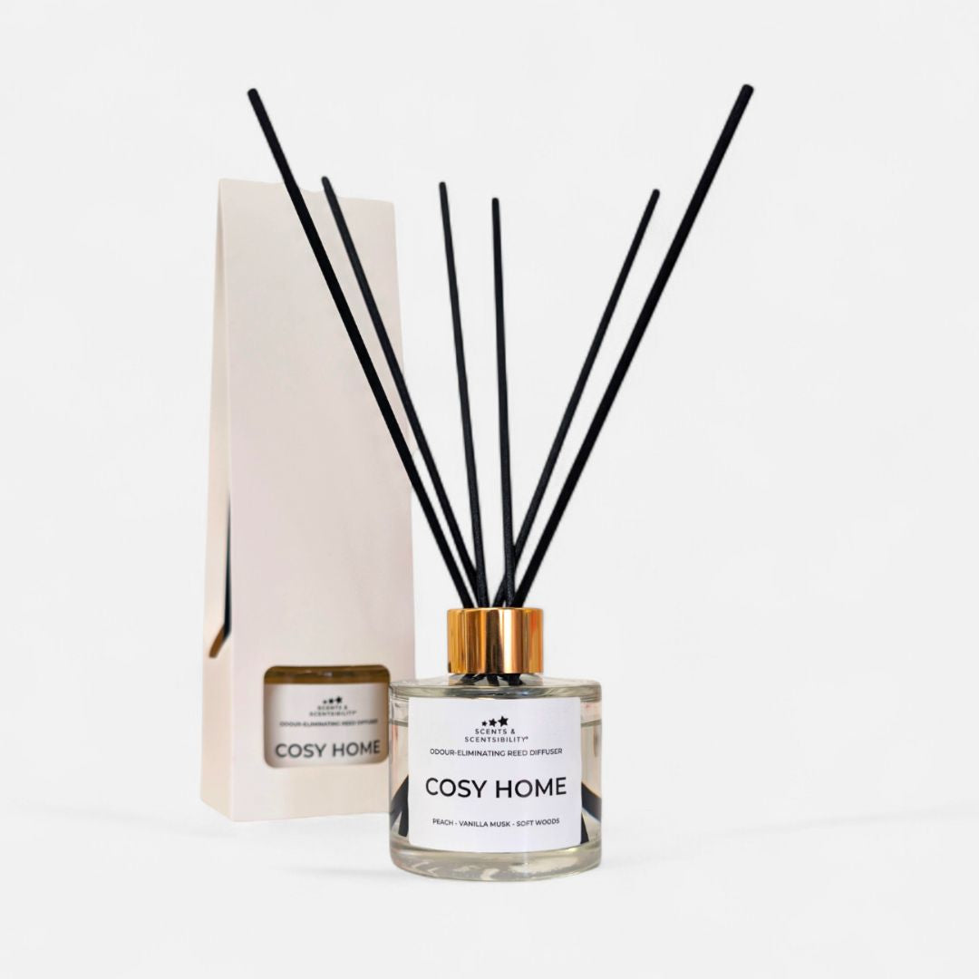 Cosy Home Odour Eliminating Reed Diffuser – Long Lasting Home Fragrance