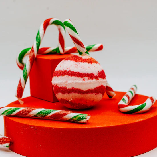 Cranberry & Peppermint Bath Bombs