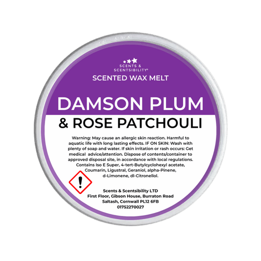 Damson Plum, Rose & Patchouli Segment Pot Wax Melts