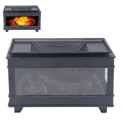 Electric Log Burner Wax Melter – Black Oblong