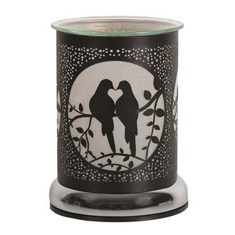 Electric Wax Melter Touch - Black Silhouette Doves