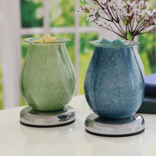 Electric Wax Melter Touch - Teal Swirl Oval