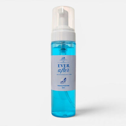 Foaming hand soap bottle labeled 'Ever After' on a white background