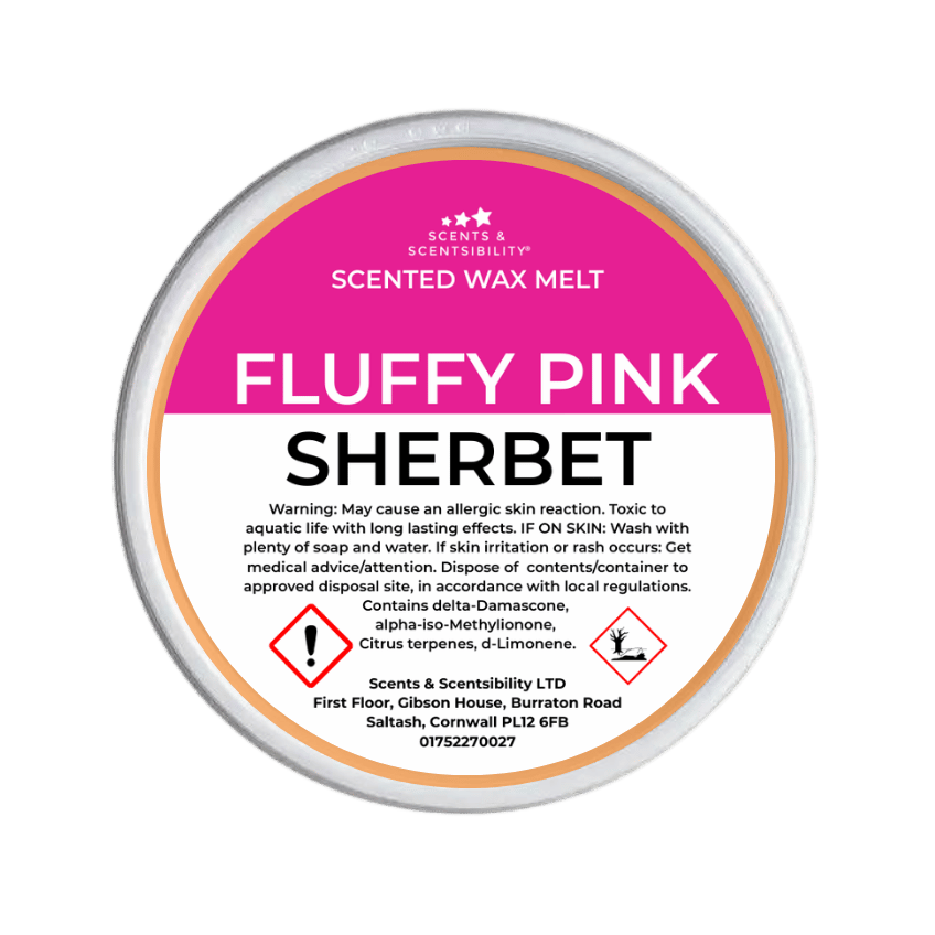 Fluffy Pink Sherbet Segment Pot Wax Melt