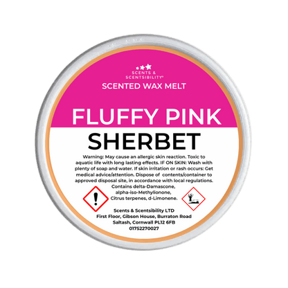 Fluffy Pink Sherbet Segment Pot Wax Melt