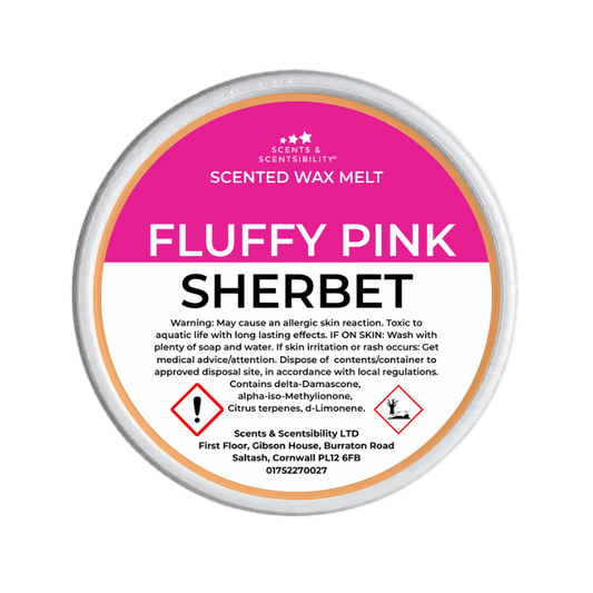 Fluffy Pink Sherbet Segment Pot Wax Melt