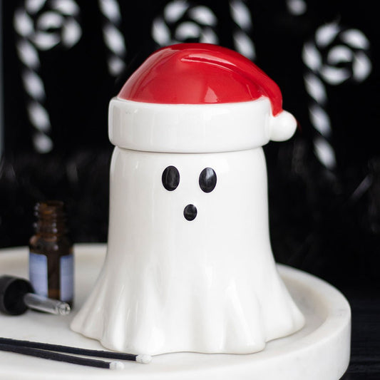 Ghost With Santa Hat Wax Melt & Oil Burner