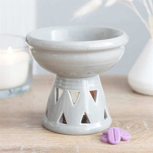 Grey Deep Bowl Wax Melt and Oil Burner