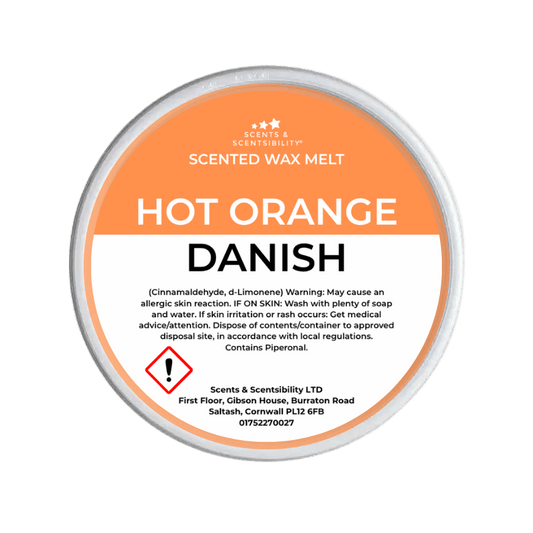 Hot Orange Danish Segment Pot Wax Melts