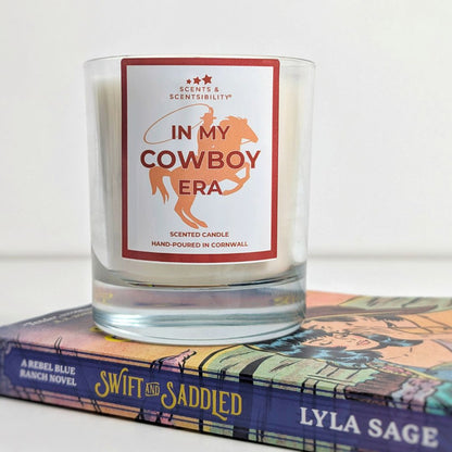 In My Cowboy Era Book-Inspired Candle