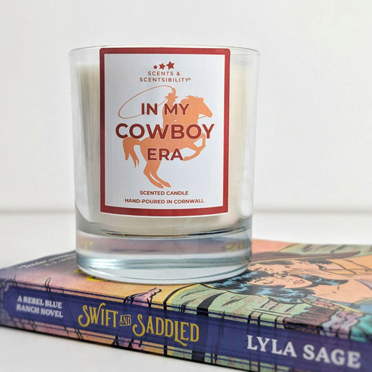 In My Cowboy Era Book-Inspired Candle