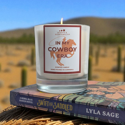 In My Cowboy Era Book-Inspired Candle