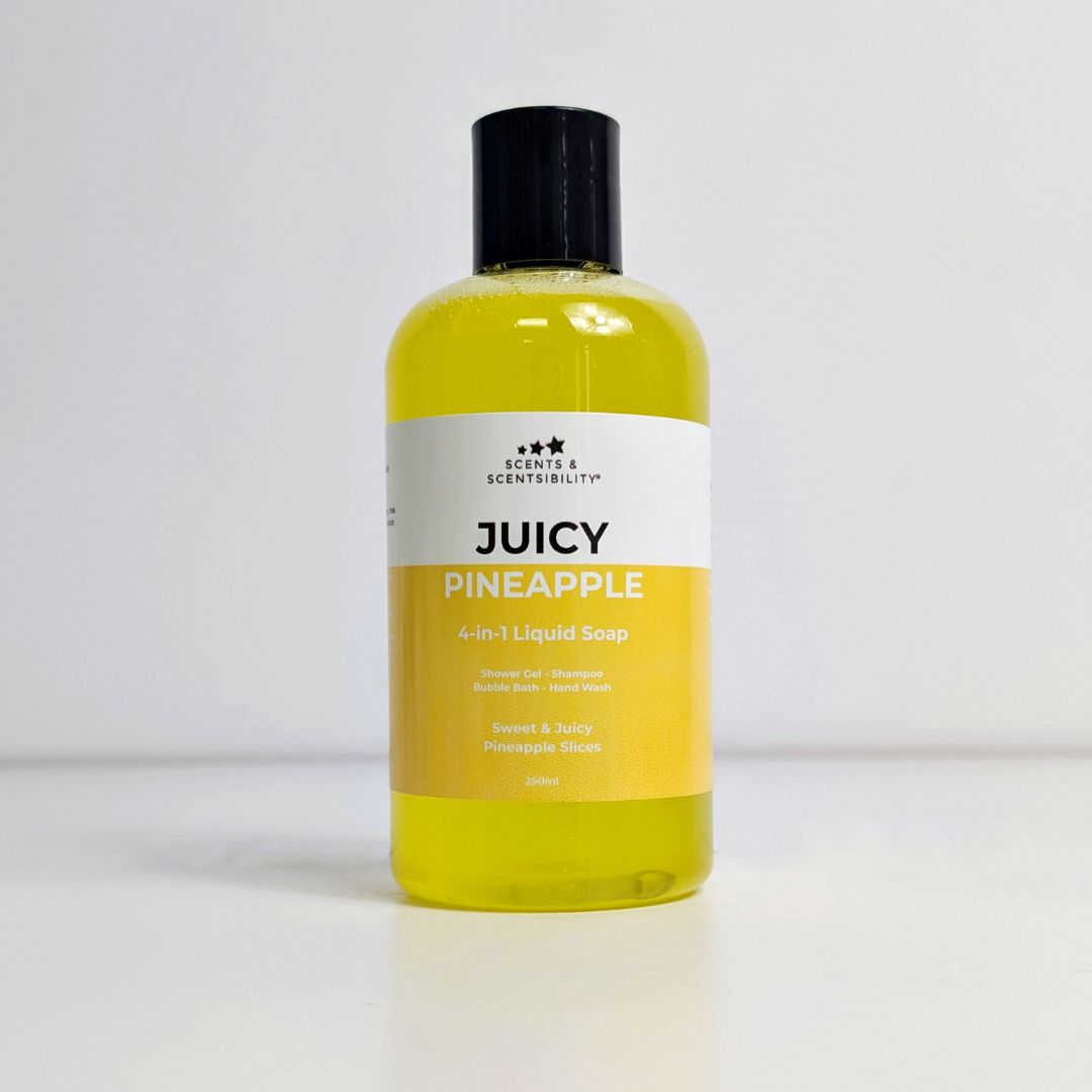 Juicy Pineapple Liquid Soap | Bubble Bath | Shampoo | Shower Gel | Hand Wash