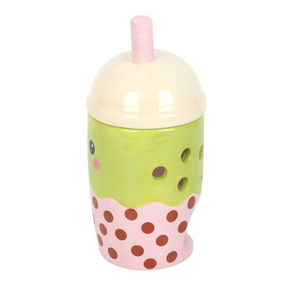 Kawaii Bubble Tea Oil Burner & Wax Warmer lid on white background