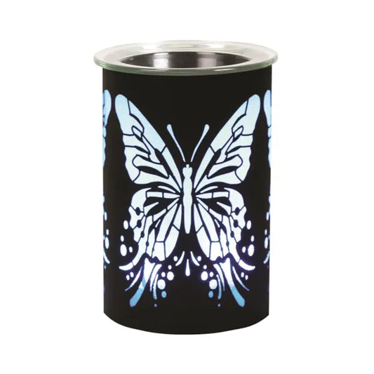 LED Butterfly Wax Melter – Black (12cm)