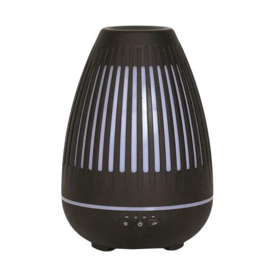 LED Ultrasonic Diffuser - Dark Wood Oval Grill