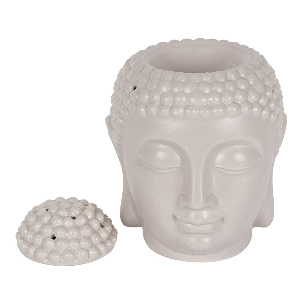 Large Buddha Wax and Oil Burner - Grey