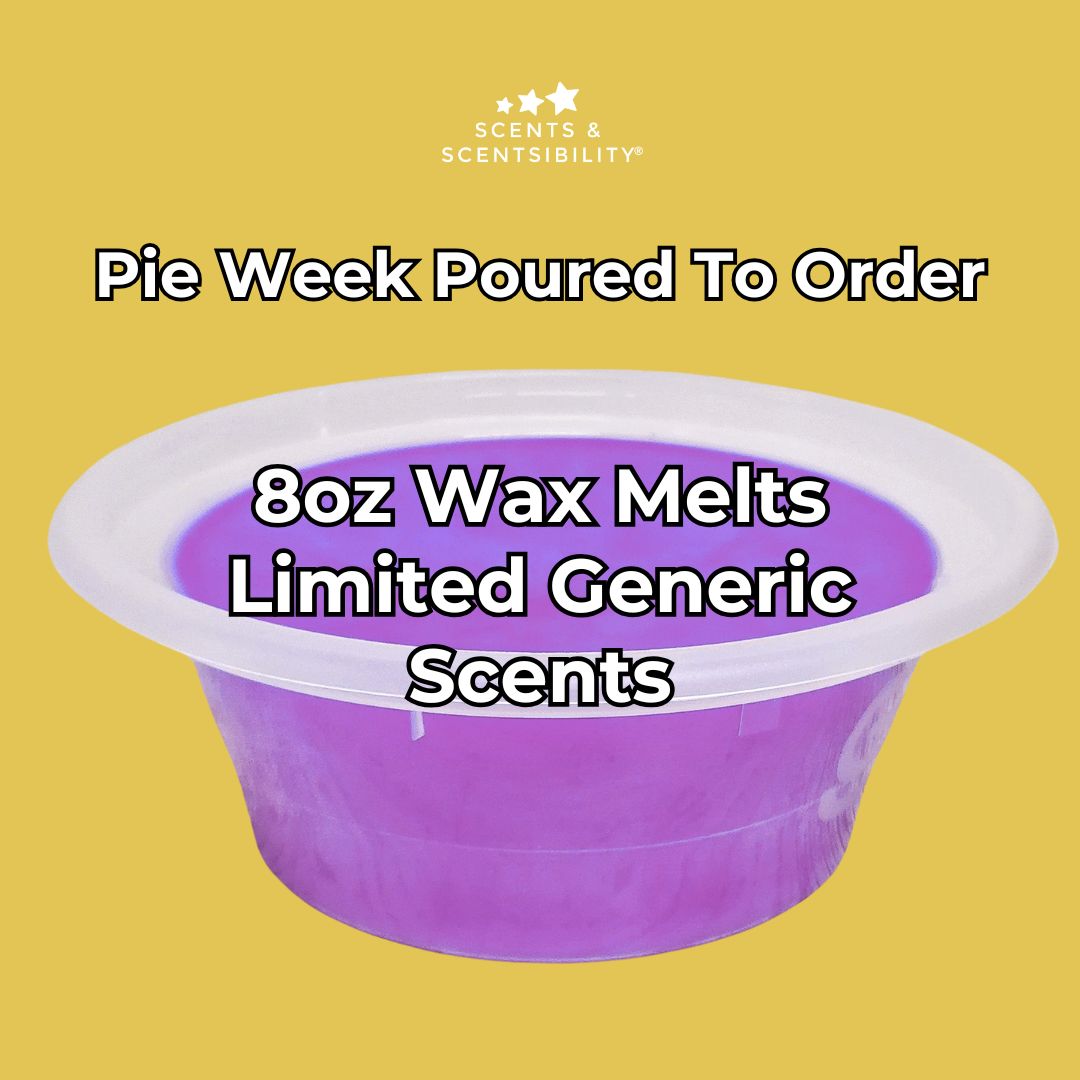 8oz Limited Generic Scents Wax Melts Pie Week 2026 Poured to Order
