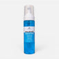 A bottle of Maldives Foaming Hand & Body Wash with bright blue liquid soap, a white pump dispenser, and a white label, set against a plain light gray background.