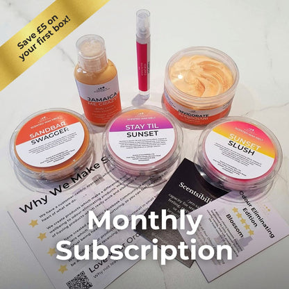 Monthly Subscription Box | Wax Melts, Home Fragrance, Bath & Body (Ships End Of Each Month)