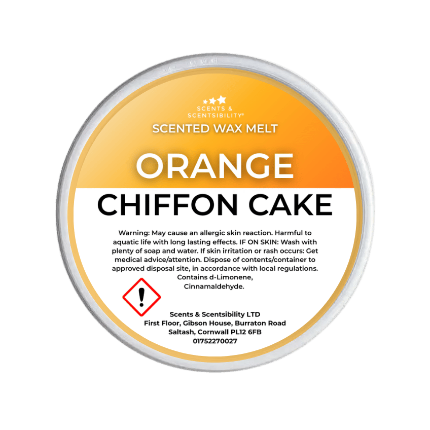 Orange Chiffon Cake Segment Pot Wax Melts