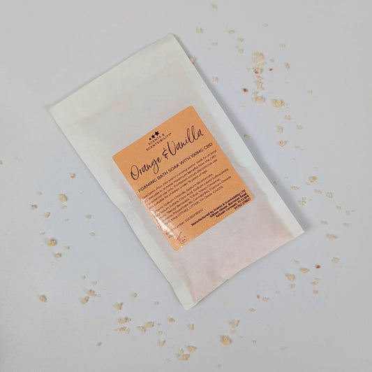 Orange & Vanilla CBD Foaming Bath Soak 100mg