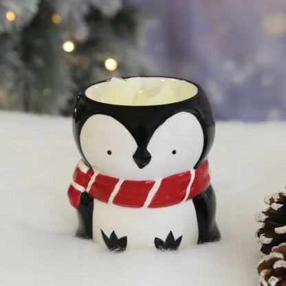 Penguin Wax Melt and Oil Burner  in snowy scene