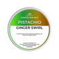 Scented wax melt packaging labelled Pistachio Ginger Swirl