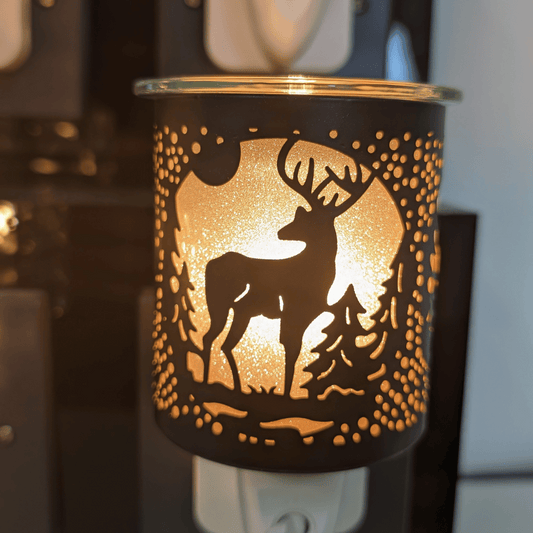 Wax Melt Burner Plug In - Stag Black