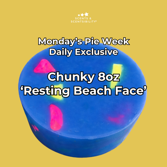 Resting Beach Face Pie Week 2026 Wax Melt Daily Exclusive Poured to Order