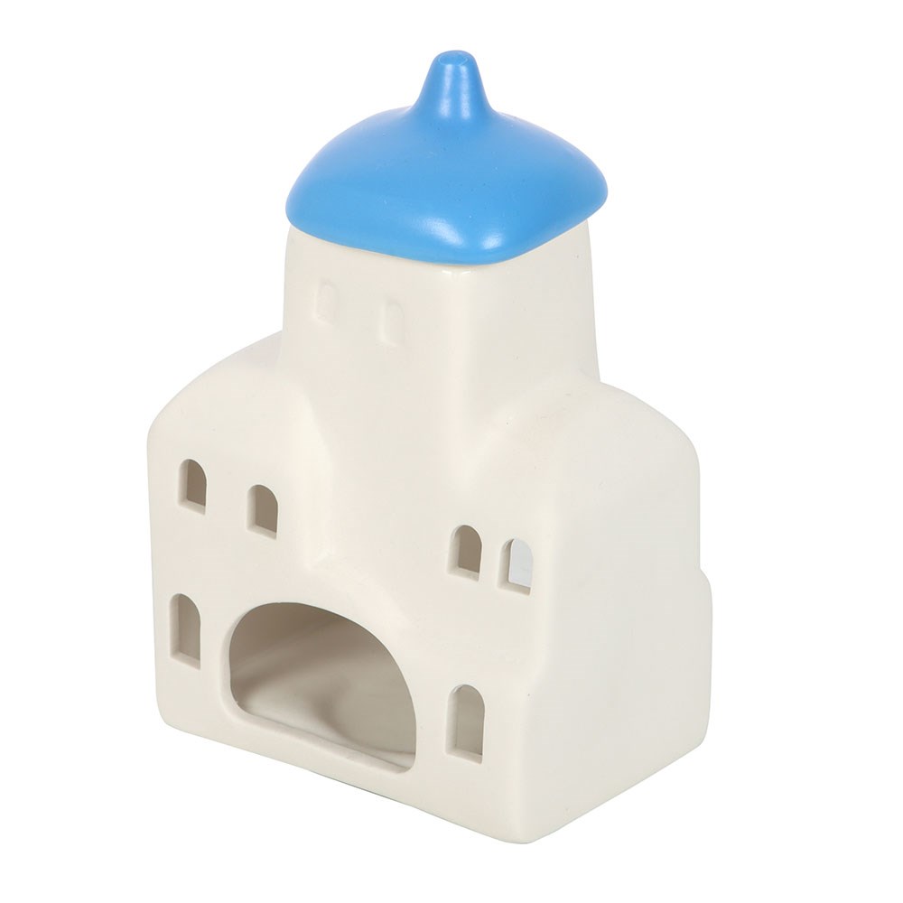 Santorini Oil Burner and Wax Warmer on a White background