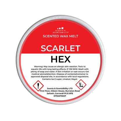 Scarlet Hex Segment Pot Wax Melts