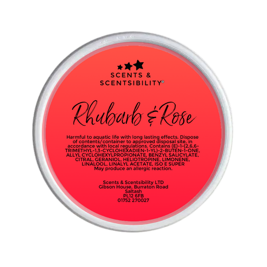 Rhubarb & Rose 2oz Scent Shot Wax Melt