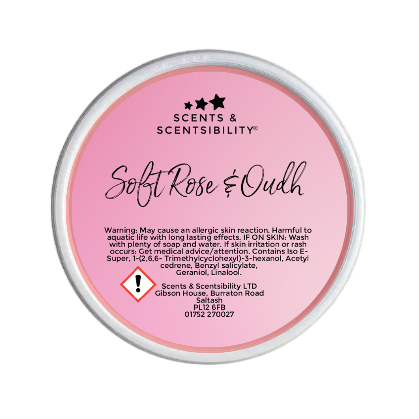 Soft Rose & Oudh Segment Pot Wax Melt